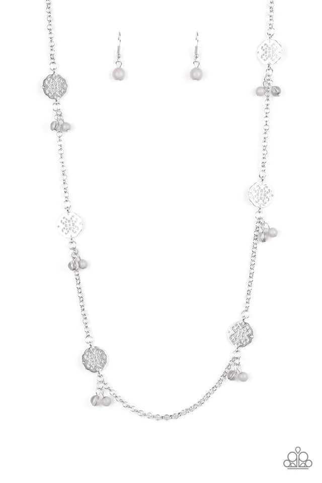 Color Boost - Silver (Gray Bead) Necklace