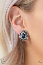 Load image into Gallery viewer, High Class Celebrity Blue Clip-On Earring freeshipping - JewLz4u Gemstone Gallery
