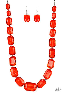 ICE Versa Red Necklace freeshipping - JewLz4u Gemstone Gallery