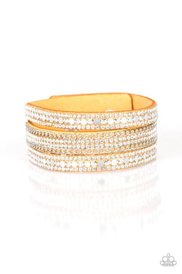 Fashion Fanatic - Yellow Wrap Bracelet freeshipping - JewLz4u Gemstone Gallery