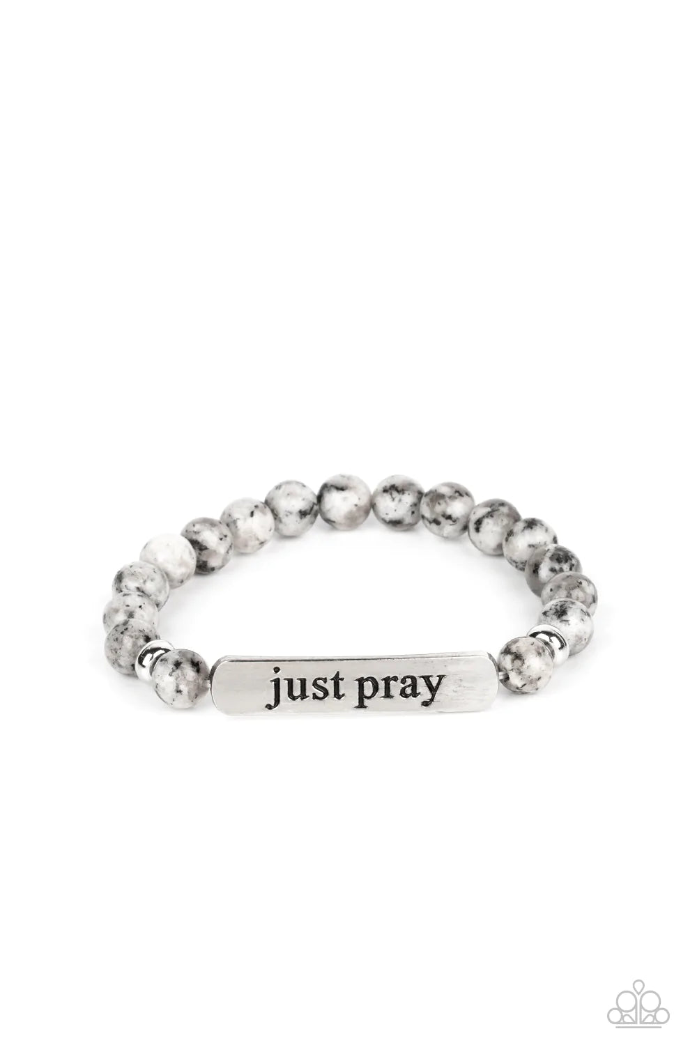 Just Pray - Silver Bracelet