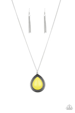 Chroma Courageous Yellow Necklace freeshipping - JewLz4u Gemstone Gallery