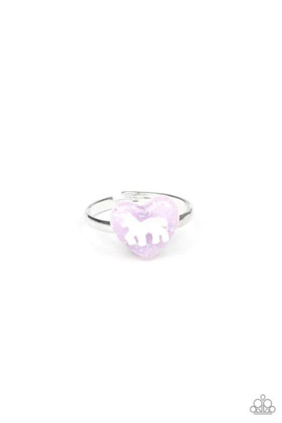 Starlet Shimmer Heart Unicorn Ring freeshipping - JewLz4u Gemstone Gallery