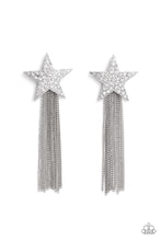 Load image into Gallery viewer, Superstar Solo - White (Rhinestone Star) Earring
