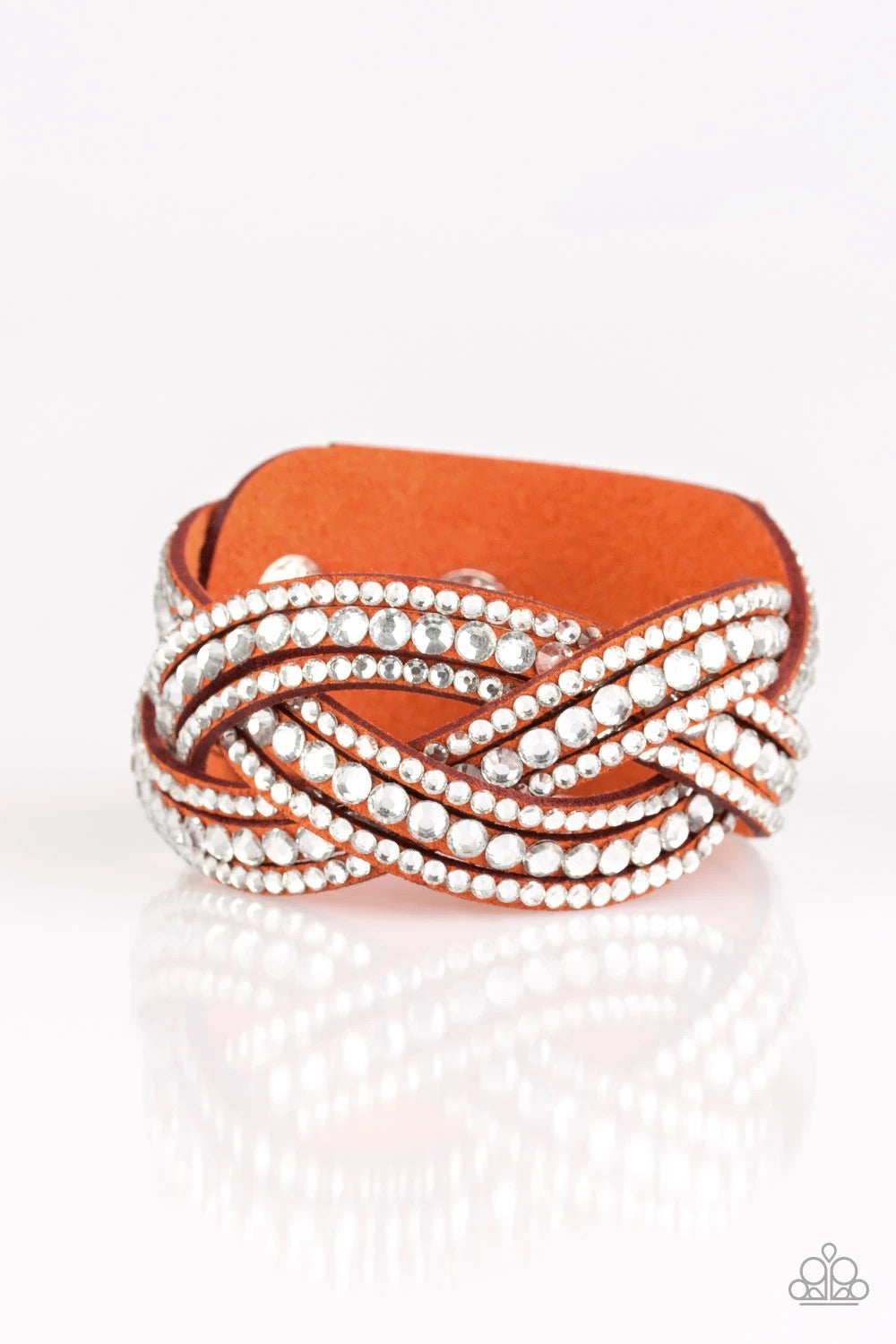 Bring On The Bling - Orange Urban Bracelet freeshipping - JewLz4u Gemstone Gallery