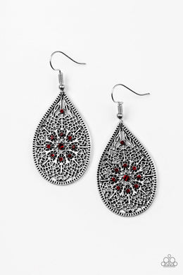 Dinner Party Posh Red Earring freeshipping - JewLz4u Gemstone Gallery