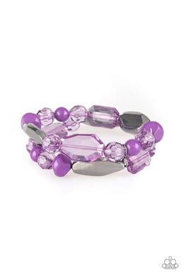 Rockin' Rock Candy Purple Bracelet freeshipping - JewLz4u Gemstone Gallery