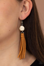 Load image into Gallery viewer, All-Natural Allure - White Earring
