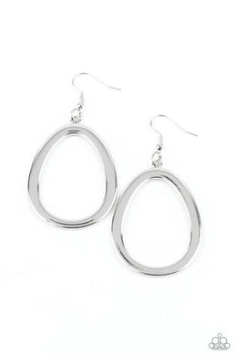 Casual Curves Silver Earring freeshipping - JewLz4u Gemstone Gallery