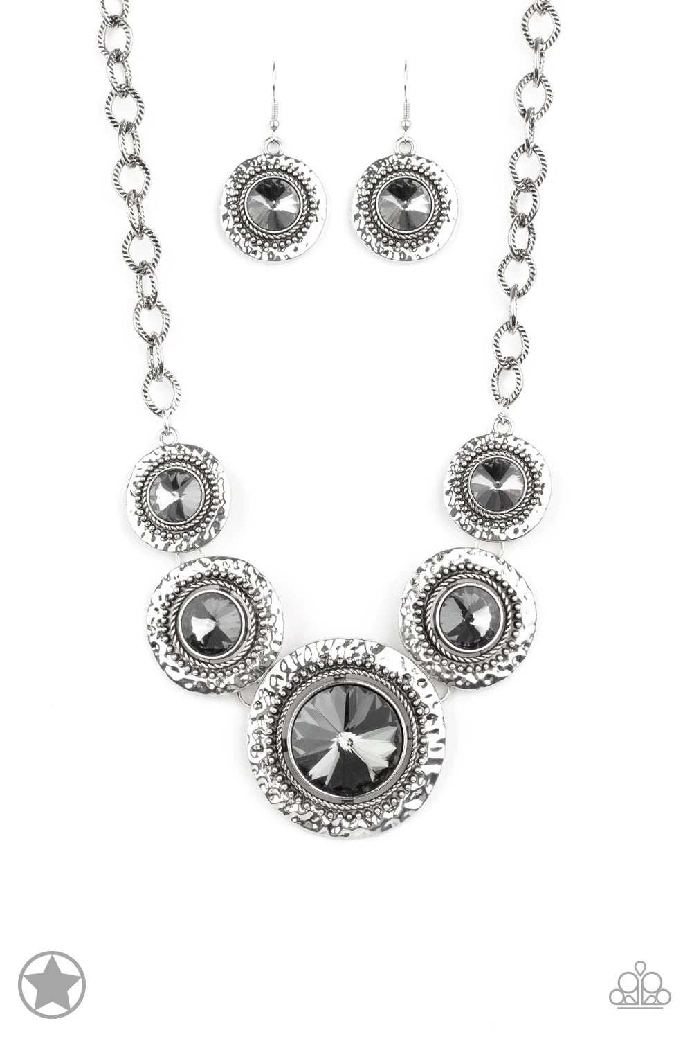 Global  Glamour Silver Necklace freeshipping - JewLz4u Gemstone Gallery