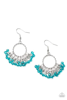 Charmingly Cabaret Blue Earring freeshipping - JewLz4u Gemstone Gallery