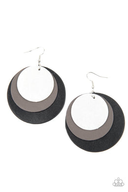 LEATHER Forecast Black Earring freeshipping - JewLz4u Gemstone Gallery