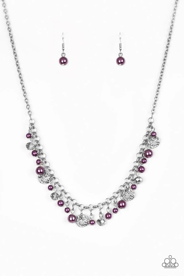 Coastal Cache - Purple Necklace freeshipping - JewLz4u Gemstone Gallery