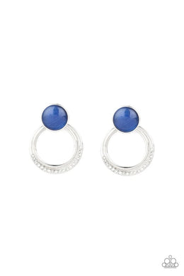 Glow Roll Blue Post Earring freeshipping - JewLz4u Gemstone Gallery