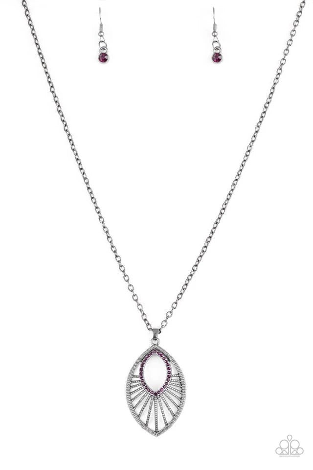 court Couture Purple Necklace freeshipping - JewLz4u Gemstone Gallery