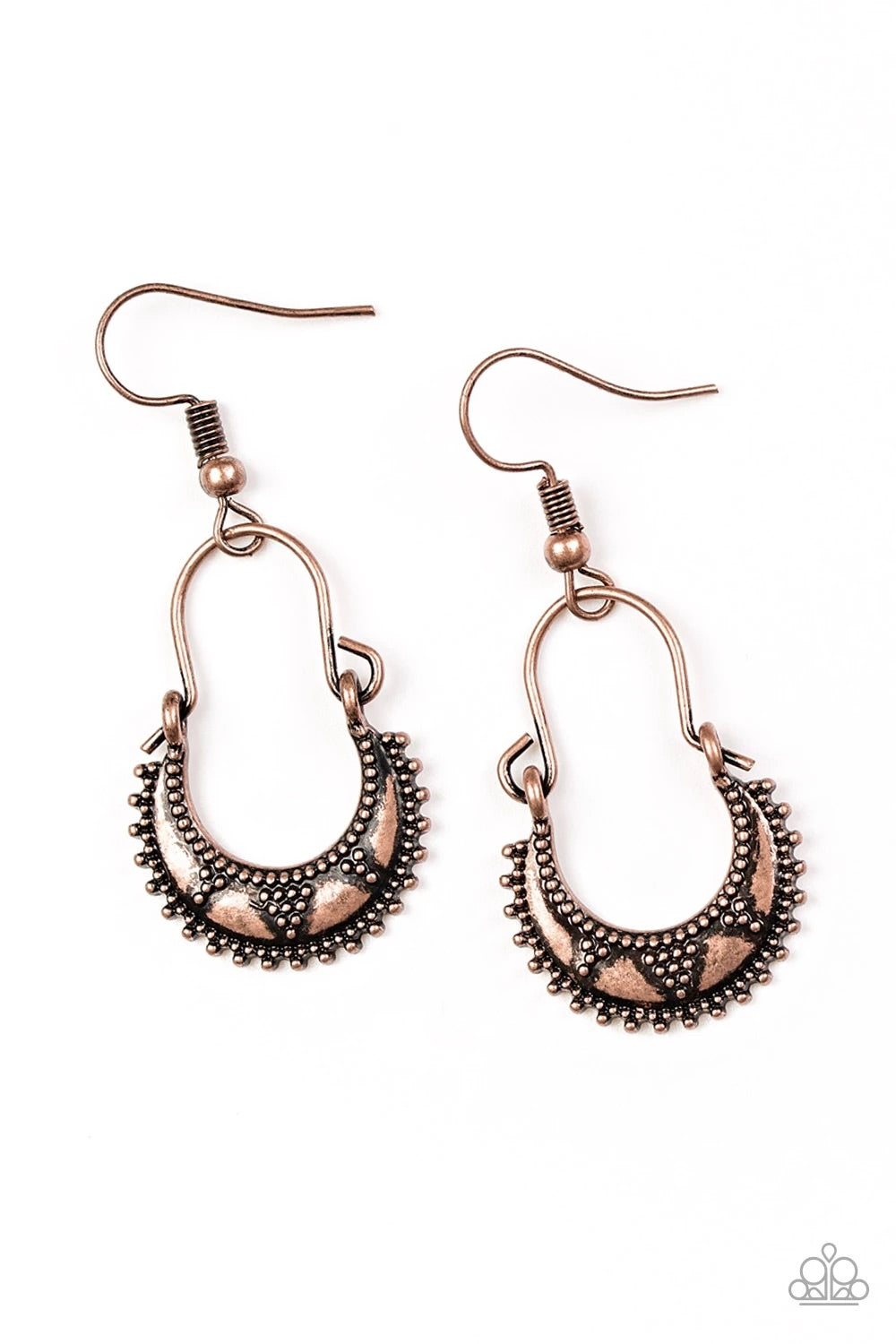 Industrially Indigenous Copper Earring freeshipping - JewLz4u Gemstone Gallery