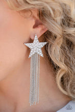 Load image into Gallery viewer, Superstar Solo - White (Rhinestone Star) Earring
