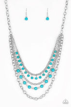 Load image into Gallery viewer, Ground Forces - Blue Necklace freeshipping - JewLz4u Gemstone Gallery

