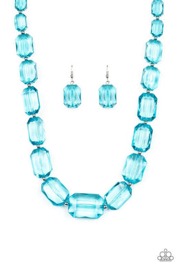 ICE Versa Blue Necklace freeshipping - JewLz4u Gemstone Gallery