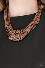 Load image into Gallery viewer, Knotted Knockout Copper Necklace freeshipping - JewLz4u Gemstone Gallery
