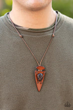 Load image into Gallery viewer, Hold Your ARROWHEAD Up High Black Urban Necklace freeshipping - JewLz4u Gemstone Gallery
