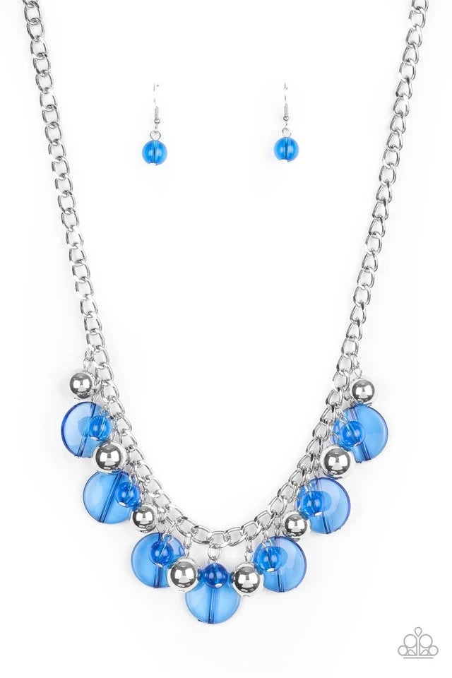 Gossip Glam Blue Necklace freeshipping - JewLz4u Gemstone Gallery