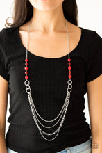 Load image into Gallery viewer, Vividly Vivid Red Necklace freeshipping - JewLz4u Gemstone Gallery
