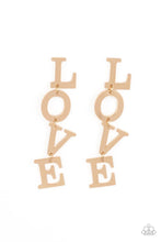 Load image into Gallery viewer, L-O-V-E - Gold Post Earring
