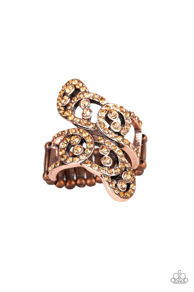 Diamond Dizzy Copper Ring freeshipping - JewLz4u Gemstone Gallery
