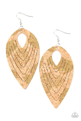 Cork Cabana Green Earring freeshipping - JewLz4u Gemstone Gallery