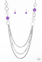 Load image into Gallery viewer, Margarita Masquerades Purple Necklace freeshipping - JewLz4u Gemstone Gallery
