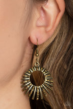 Load image into Gallery viewer, Rebel Resplendence - Brass Earring
