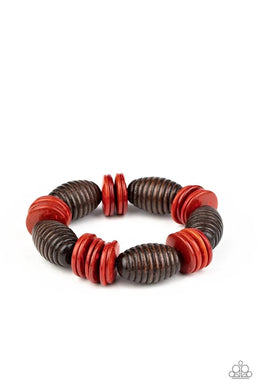 Caribbean Castaway  Red Bracelet freeshipping - JewLz4u Gemstone Gallery