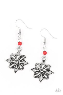 Cactus Blossom Red Earring freeshipping - JewLz4u Gemstone Gallery