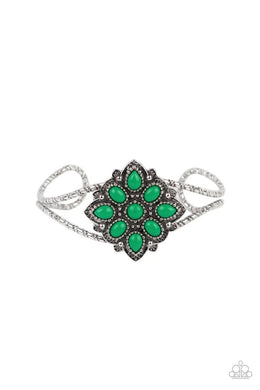 Happily Ever APPLIQUE - Green Bracelet freeshipping - JewLz4u Gemstone Gallery