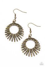 Load image into Gallery viewer, Rebel Resplendence - Brass Earring
