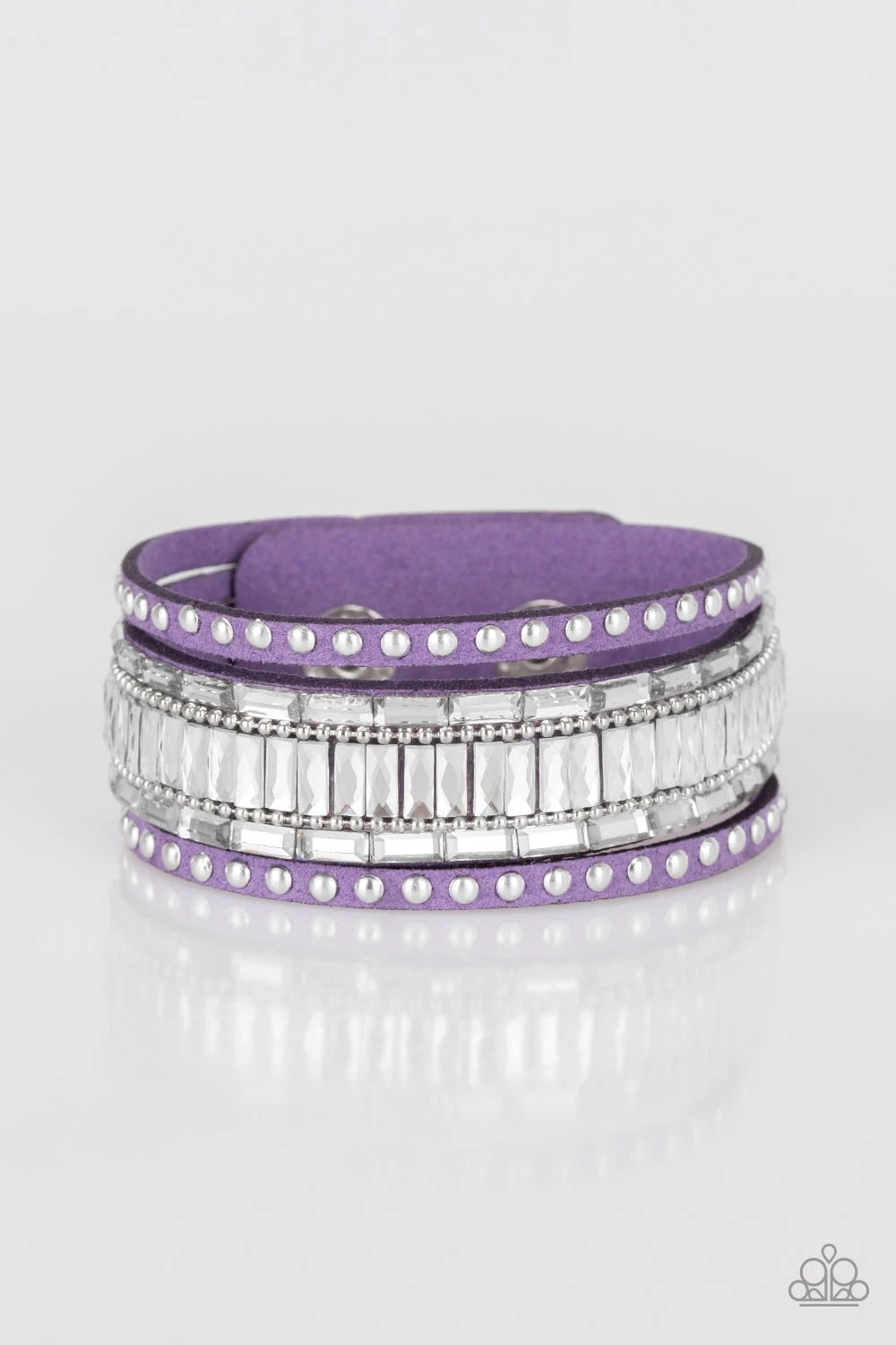 Rock Star Rocker Purple Bracelet freeshipping - JewLz4u Gemstone Gallery