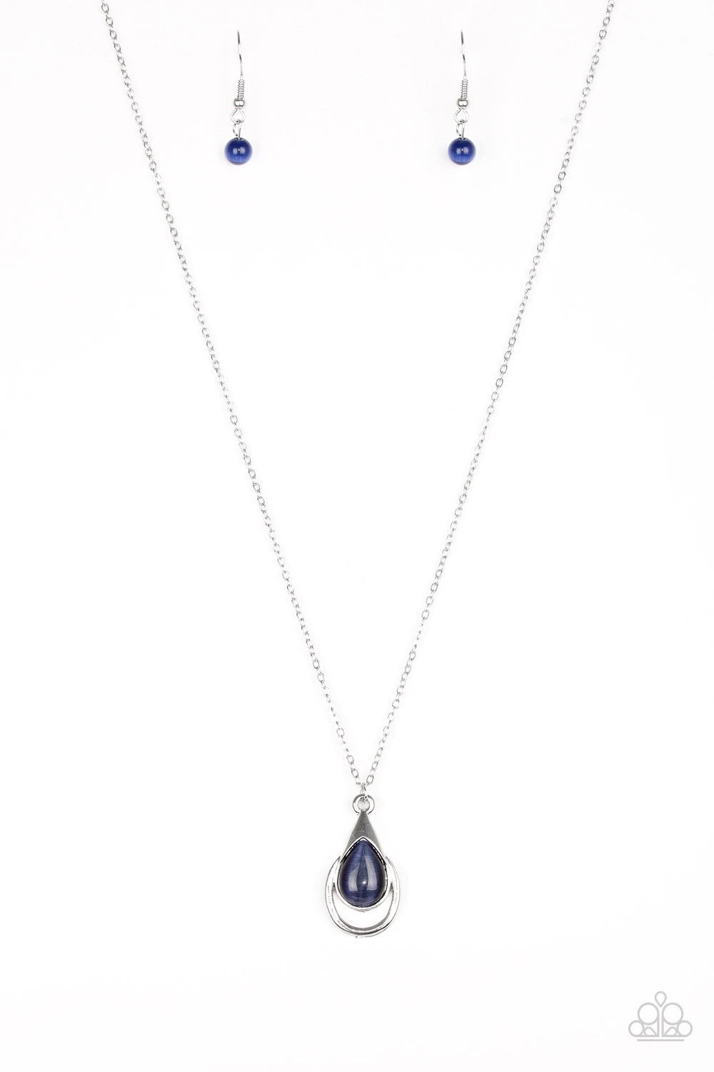Just Drop It!  - Blue Necklace freeshipping - JewLz4u Gemstone Gallery
