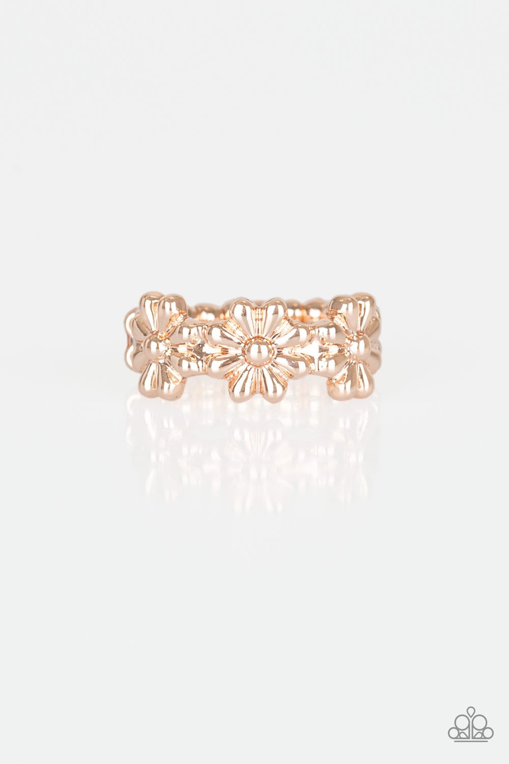 Daisy Dapper Rose Gold Ring freeshipping - JewLz4u Gemstone Gallery