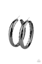 Load image into Gallery viewer, Check Out These Curves Black (Gunmetal) Hoop Earring freeshipping - JewLz4u Gemstone Gallery
