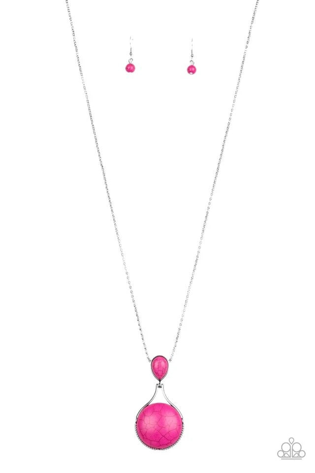 Desert Pools Pink Necklace freeshipping - JewLz4u Gemstone Gallery