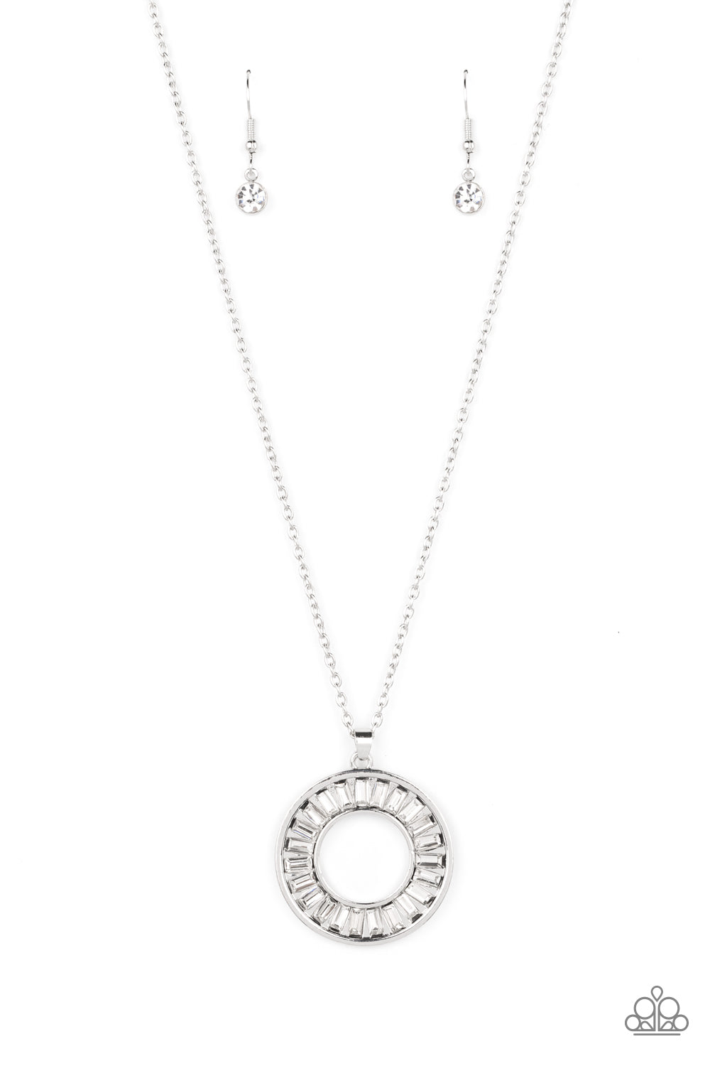 Clique Couture - White (Rhinestone) Necklace