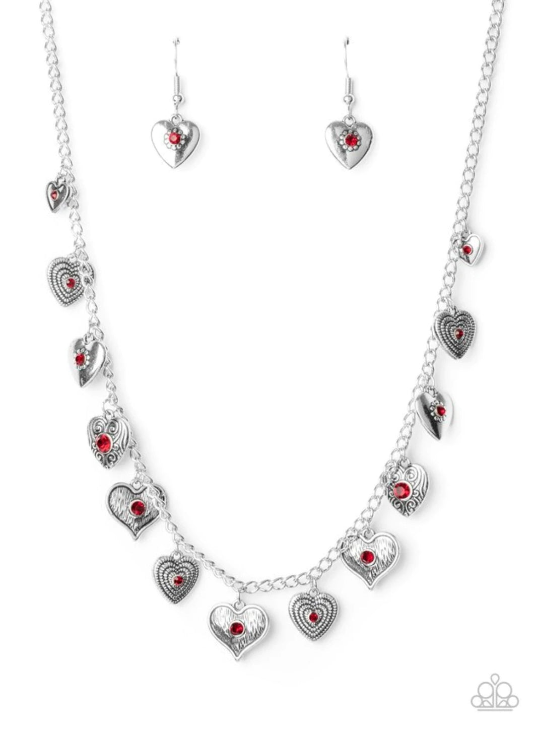 Lovely Lockets - Red Necklace freeshipping - JewLz4u Gemstone Gallery