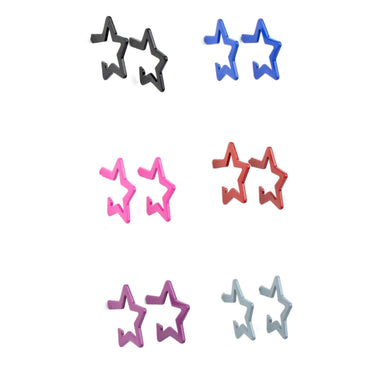 Starlet Shimmer Star Earring freeshipping - JewLz4u Gemstone Gallery